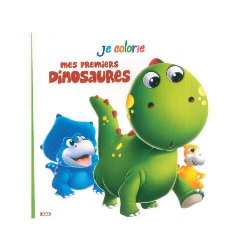 plein de joyeux dinosaures à colorier.