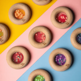 Donut sensoriel en bois